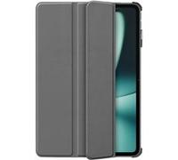Cazy Housse pour Tablette compatible avec OnePlus Pad - Étui TriFold Bookcase - Gris Gris G