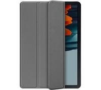 Cazy Housse pour Tablette compatible avec Samsung Galaxy Tab S7 - Étui TriFold Bookcase av Gris G