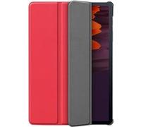 Cazy Housse pour Tablette compatible avec Samsung Galaxy Tab S7 Plus - Étui TriFold Bookca Rouge G