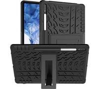 Cazy Housse pour Tablette compatible avec Samsung Galaxy Tab S8 Plus - Coque Arrière Renfo Noir G