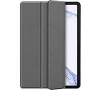 Cazy Housse pour Tablette compatible avec Samsung Galaxy Tab S8 Plus - Étui TriFold Bookca Gris G