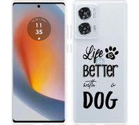 Cazy Housse silicone pour Oppo Find X8 Pro - Life Is Better With a Dog