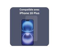 Cazy Protection d'Ecran compatible avec iPhone 16 Plus - Protection d'Ecran en Verre Tremp