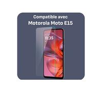 Cazy Protection d'Ecran compatible avec Motorola Moto E15 - Protection d'Ecran en Verre Tr