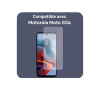 Cazy Protection d'Ecran compatible avec Motorola Moto G34 - Protection d'Ecran en Verre Tr
