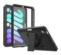 Cazy Robuste Coque Compatible avec iPad Mini 7 / iPad Mini 6 - Antichoc Heavy Duty Durable Noir G