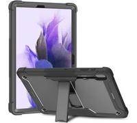Cazy Robuste Coque Compatible avec Samsung Galaxy Tab S8+ - Antichoc Shockproof Durable Pr Noir G