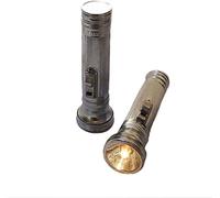 CAZZH Lampe de Poche à l'ancienne, Torche, Lampe de Poche à l'ancienne nostalgique Simple Fer extérieur ménage Feuille de Fer Portable Deux Piles à Deux Tailles Lampe de Poche à l'ancienne