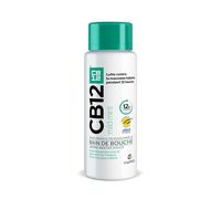 CB 12 - Bain de Bouche Fraîcheur Menthe Légère et Protection 12h, Sans Alcool, Flacon 250 ml - Lot De 3