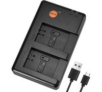 CB-2LG CB-2LH Batterie USB Dual Quick Chargeur Compatible pour Canon NB-13L,Canon LEGRIA Mini X,PowerShot SX740 HS,N100,G1 X Mark II,G9 X,G5 X Mark II,G7 X Mark II,G9 X Mark II,G1 X Mark III