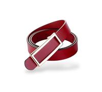 CB Ceinture en cuir véritable souple avec boucle pour pantalons, jeans, taille de costume 66 - 86 cm, femmes 36-34, B-lave, Suitable Women Size 4-10, Suit Waist Size 26"- 34"