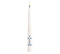 CB Church Supply Will & Baumer Lot de 24 bougies sacramentales décorées à la main 25,4 cm avec coffret cadeau