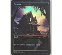 CB- Feuille d'aluminium Swamp #05 par CB - Art personnalisé alternatif Basic Land MTG