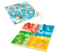 ColorBaby 49348 - CB Games-Jeu parchis/oie 25 x 25 cm Bois