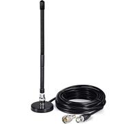 CB Radio Antenne Soft Whip Base Magnétique PL259 Connector Antenne Câble 3Meter/9.84ft Compatible avec Cobra Midland Uniden Maxon President Portable Handheld Radio Voiture Scanner Mobile