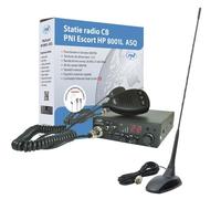 CB Radio PNI Escort HP 8001L, ASQ + Antenne CB PNI Extra 48 avec Aimant