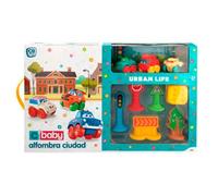 Cb Toys Tapis Ville Avec Véhicules Souples Pour Maternelle 144x100 Cm