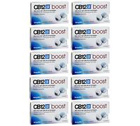 CB12 Boost Chewing-gum sans sucre au goût de menthe forte - Lot de 10