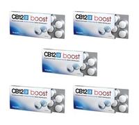 CB12 Boost Chewing-gum sans sucre au goût de menthe forte - Lot de 5