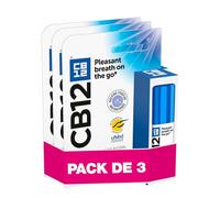 CB12 - Spray Haleine Fraîche sans Alcool - Arôme Menthe - 3x15 ml