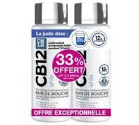 CB12 White 12 Heures Bain de Bouche Lot de 2 x 250 ml - Lot 2 x 250 ml