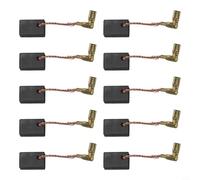 CB459 Lot de 10 balais de charbon de rechange pour meuleuses d'angle Makita GA4530R, GA4534, GA4534, GA5034, JS1000, JS1601, PJ7000, TM3000C