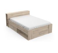 CBA Meubles 126227 Lit coffre/Lit gigogne Simple standard Rectangulaire Multicolore