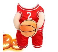 Cbasketball Player Pet Costume, Funny Sports Cosplay Clothes, Large Cat Basketball Outfit, Pet Cosplay pour Sports Events, Hilarious Pet Costumes, Easy Wear Pet Sports Costume
