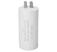 CBB60 450V Condensateur 35uF,condensateur de démarrage de moteur 4 broches ESR0.2,Condensateur respectueux de l'environnement,Corps en Plastique Cylindrique Blanc