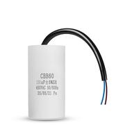CBB60 Condensateur de moteur 100uf 450 V, 50/60 Hz, condensateur de démarrage avec câble 100 µF 450 V pour moteur électrique