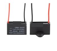 CBB61 450V Terminal Ceiling Fan electronic starter Running Rectangle Capacitor 0.8uf-20uf 1UF 1.2UF 1.5UF 1.8UF 2UF 2.5UF 3UF 3.5UF 4UF 4.5UF NWPNLXEA(8UF 50x25x35mm)