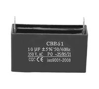 CBB61 Condensateur en plastique 350 VAC 10 UF, 50/60 Hz pour moteur de ventilateur de démarrage, condensateur générateur