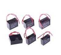 CBB61 Fan Capacitor 450V Terminal Ceiling Fan electronic starter Running Rectangle Capacitor 1uf/1.2uf/1.5uf/2uf/2.5uf/3uf/3.5uf/4uf/5uf/6uf NWPNLXEA(2.5UF)