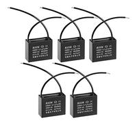 CBB61 Run Condensateur 450V AC 2.7uF 2-Wire Condensateurs en film de polypropylène métallisé pour ventilateur de plafond 5Pcs