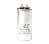 CBB65 450V AC electronic starter Capacitor Air Conditioner Compressor Start Capacitor 20uF 25uF 30uF 35uF 40uF 45uF 50uF 55uF 60uF 70uF 80uF AUOQKQUT(50UF)