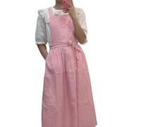 CBBEONRN Tabliers De Cuisine De Chef, Tablier Ajustable avec Poche pour Cuisiner, Faire La Cuisine, Jardiner Pink,One Size