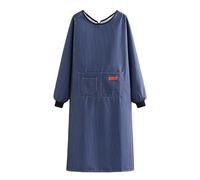 CBBEONRN Universal Tablier Nettoyage Imperméable Unisexe Tablier Manches Longues avec Poche pour Cuisine Jardin Poterie Atelier Artisanat Blue,One Size