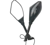 CBCLOPKLCU Clignotant rétroviseur Rétroviseur pour moto avec indicateur de direction Compatible Suzuki - Miroir latéral 10mm