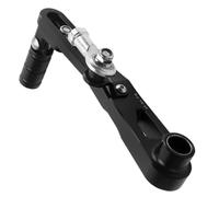 CBCLOPKLCU Levier de changement de vitesse en alliage d'aluminium noir/argenté pour moto pour XL750 pour Transalp 2023-2025. Pièces détachées Levier de Vitesses de Moto Selecteur de Vitesse Pl(Black)