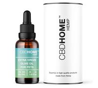 CBD HOME Huile de Graines de Chanvre 5% - 30 ML - Adaptée aux Animaux : Chiens et Chats - Huile Apaisante - Base d’Huile d’Olive Vierge Extra Biologique - Fabriqué UE