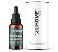 CBD HOME Oils - Huile avec CBD Isolé 15% + CBG 5% - 30 ml - Formule avec 4.500 mg de Cannabidiol - Base de Noix de Coco et Graine de Chanvre Biologique - Certifiée - Avec Oméga 3-6-9 - Fabriqué UE