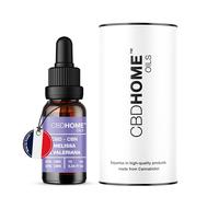 CBD HOME Oils - Huile de CBD 20% + CBN 20% + Mélisse + Valériane - 10 ml - Parfait à utiliser avant d'aller dormir - Cannabinoïdes certifiés 4.000 mg - Fabriqué dans l'UE