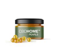 CBD HOME Pearls - 90 Perles d'Huile de CBD - Isolées - Base d'Huile d'Olive Bio - Enrichies en CBD Pur Certifié - 100mg/unité - Fabriqué dans l'UE