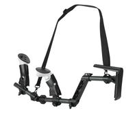 CBDYWVR Crosse VR compatible Quest 3/3S, kit de poignées magnétiques | Cadre télescopique en plastique, 12+ réglages, alignement sur trois axes, support arrière amovible et sangle ajustable