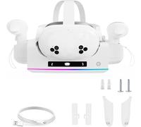 CBDYWVR Station de charge murale pour casque et contrôleur MetaQuest 3S/Quest 3 - Support mural pour accessoires Quest 3S