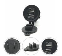 CBE CLine Module chargeur double prise USB 12 V pour caravane camping-car avec housse de protection anti-poussière pour chargement de véhicules 12/24 V