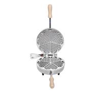 CBE elettrodomestici 8050300 CR ferratelle Boîte à biscuits électrique ronde, 600 W, chromé