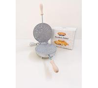 CBE Elettrodomestici Biscottiera elettrica N8031100 Biscuit électrique AM8030100 Rond Fin, Aluminium de qualité Alimentaire, Chrome