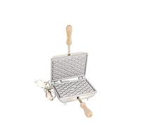 CBE Elettrodomestici Boîte à biscuits électrique rectangulaire profonde, pour Ferratelles et dosettes en aluminium, avec thermostat et protections, Black