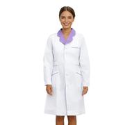 Cbebvwl Blouse Blanche Chimie Lycée Collège Laboratoire College Coton | avec Poche et Bouton Blouses Medicale Manche Longue pour College Étudiant Medicale Infirmier Industriel